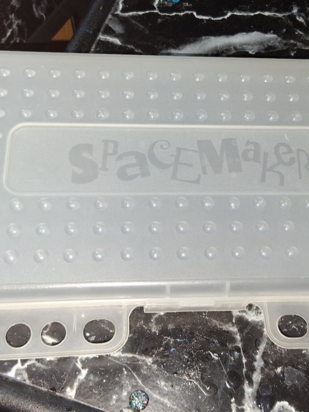 Vintage Eldon SpaceMaker Pencil Case — Clear Plastic, 90s School Supply